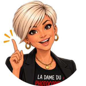 Avatar illustré de Laurence, index levé, signalant une idée